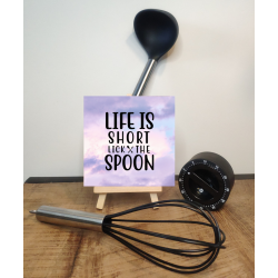 Blokje: Life is short, lick...