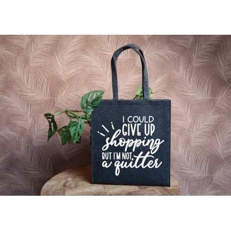 Vilten tas: I could give up shopping