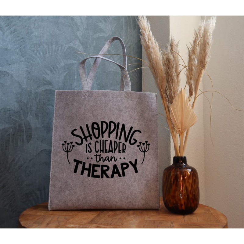 Vilten tas: Shopping is cheaper than therapy