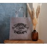 copy of Felt bag: Shopping is cheaper than therapy