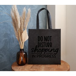 Felt bag: Do not disturb, shopping in progress