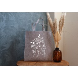 Felt bag: Floral Woman