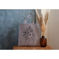 Felt bag: Floral Woman