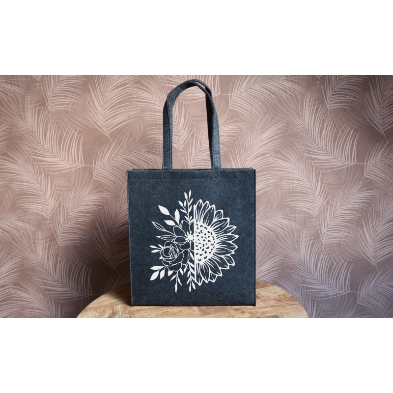 Felt bag: Wildflower Sunflower