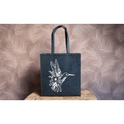 Felt bag: Wildflower Hummingbird