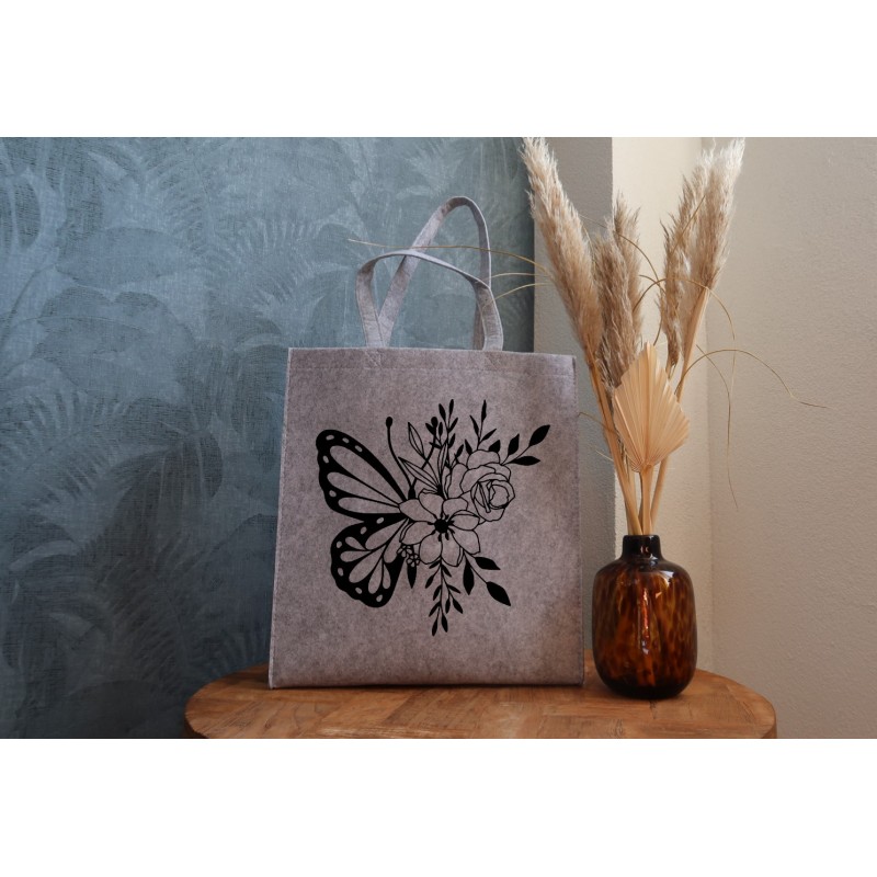 Felt bag: Wildflower Butterfly