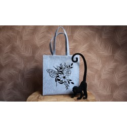 Felt bag: Wildflower Bee