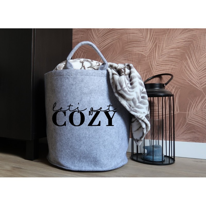 Felt basket: Let's get Cozy