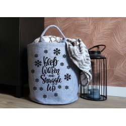 Felt basket: Keep warm and snuggle up