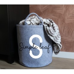 Felt basket: Name opdruk