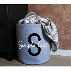 Felt basket: Name opdruk