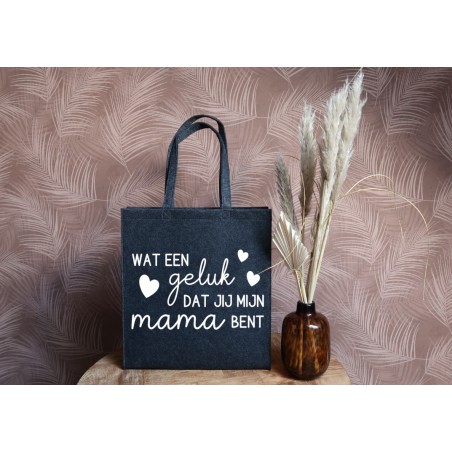 Felt bag: Geluk mama