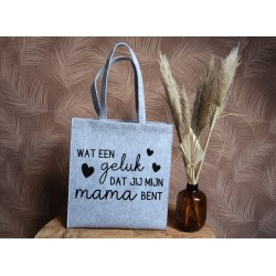 Felt bag: Geluk mama